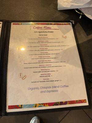 Menu photo 1 Corazon Cafe San Luis Obispo, CA
