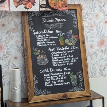 Naks Cafe - Drink menu 08.12.26 - Cafes Near Me - Pearl City, Hawaii