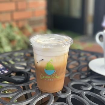 Green Pear Cafe - Iced latte with pumpkin spice - Breakfast & Brunch Near Me - Hoboken, New Jersey