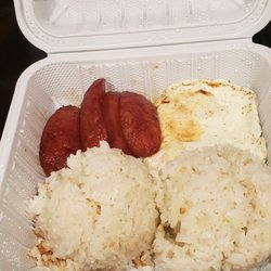 Lutong Bahay - Longanisa, egg, garlic rice.
