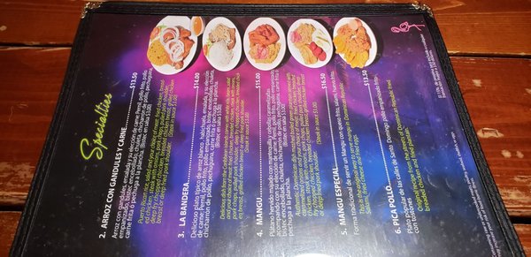 Menu photo 2 La Caribeña Restaurant Milwaukee, WI