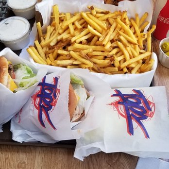Tops Burgers - Soooo much food. Fries, fried zucchini, Turkey burger and burgers were GREAT!!! - Burgers Near Me - Pasadena, California Tops Burgers - Soooo much food. Fries, fried zucchini, Turkey burger and burgers were GREAT!!! - Burgers Near Me - Pasadena, California