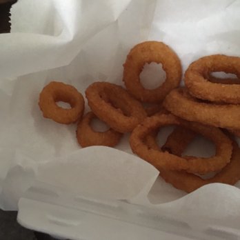Campus Deli - The picture is a little cut off but this was pretty much the amount of onion rings you get. - Delis Near Me - Pittsburgh, Pennsylvania