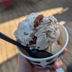 Moomers - Large w/ Butter Pecan on Top and Pralines & Cream on Bottom