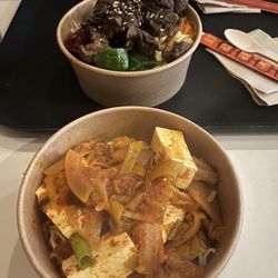 eatGoody - Kimchi stew with tofu over noodles