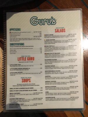 Menu photo 5 Guru's Cafe Provo, UT
