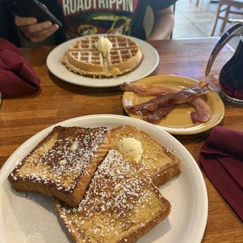 J Christopher's - Maple French toast and Belgian waffle - New American Near Me - Savannah, Georgia