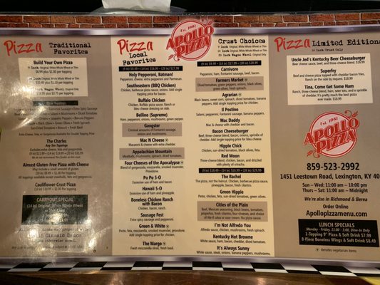 Menu photo 6 Apollo Pizza Lexington, KY