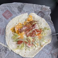 Arby's - I paid three dollars for this chicken ranch wrap. Do you see the chicken?