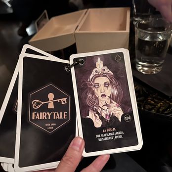 Fairytale Bar - Each card contains a fairytale character and themed cocktail components - Cocktail Bars Near Me - Berlin, BE
