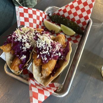 Wynkoop Brewing - CRISPY FISH TACOS - Pool Halls Near Me - Denver, Colorado