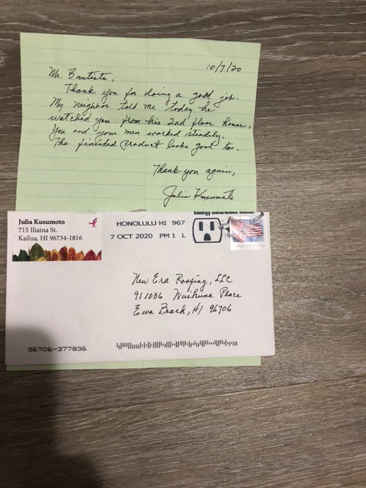 Slide of New Era Roofing