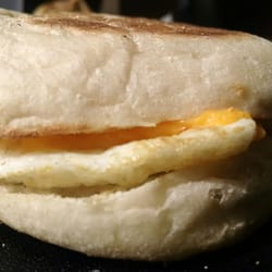 Millstream Brewhaus - Egg and cheese muffin from the breakfast menu