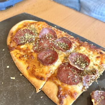 AMBAR Restaurant, Clarendon - TG-Sudzuk Flatbread - pepperoni, cheese, oregano - Modern European Near Me - Arlington, Virginia AMBAR Restaurant, Clarendon - TG-Sudzuk Flatbread - pepperoni, cheese, oregano - Modern European Near Me - Arlington, Virginia