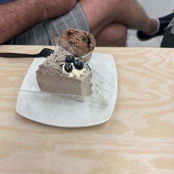 Doki Doki - Cookies and cream crepe cake slice - Desserts Near Me - Salt Lake City, Utah Doki Doki - Cookies and cream crepe cake slice - Desserts Near Me - Salt Lake City, Utah