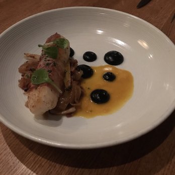 Amada - Halibut with Serrano ham and squid ink- delicious - Tapas Bars Near Me - Philadelphia, Pennsylvania Amada - Halibut with Serrano ham and squid ink- delicious - Tapas Bars Near Me - Philadelphia, Pennsylvania
