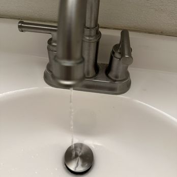 Caroun Restaurant - Men's room sink on full blast - Mediterranean Near Me - Phoenix, Arizona