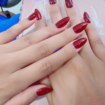 Gem Nail Bar - Almond shaped Gel X - Nail Salons Near Me - Long Beach, California