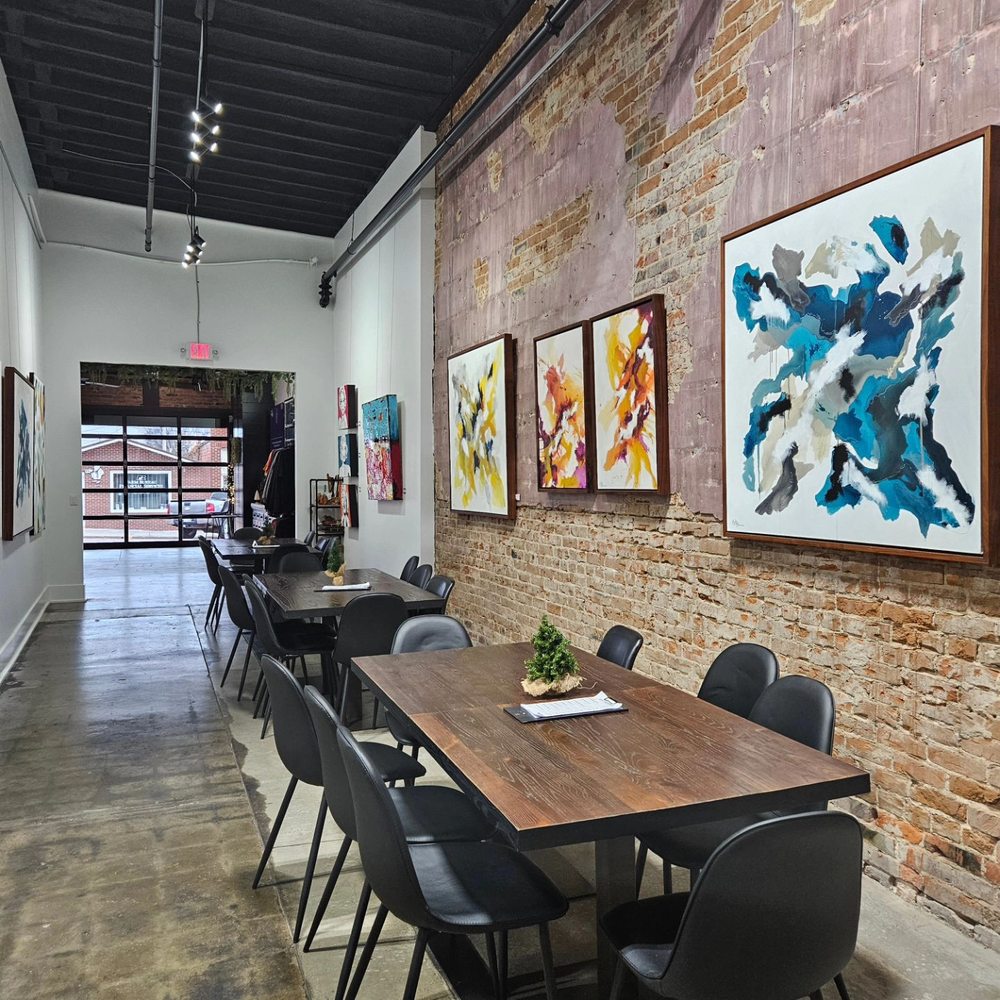 Roc Hopper Brewing Company  - Art work on the walls are available for purchase - Beer Bar Near Me - Syracuse, Nebraska