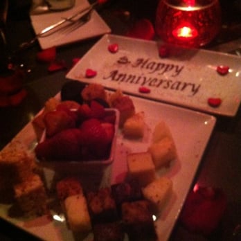 The Melting Pot - Sweet anniversary plate - Fondue Near Me - Austin, Texas The Melting Pot - Sweet anniversary plate - Fondue Near Me - Austin, Texas