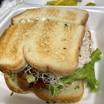 Greenhouse Cafe - Greenhouse Club Sandwich sub tuna, add sprouts - Sandwiches Near Me - Lancaster, California Greenhouse Cafe - Greenhouse Club Sandwich sub tuna, add sprouts - Sandwiches Near Me - Lancaster, California