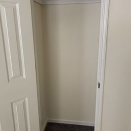 Painted closet and installed new trim throughout Painted closet and installed new trim throughout