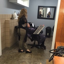 Claudia speaking to a client. She's great at her work!