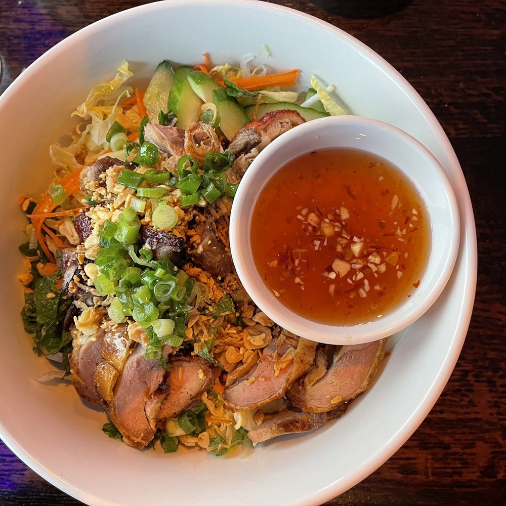 Duck noodle bowl