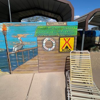 Barstow Calico Koa - Cheerful pool art Barstow KOA (Barstow, CA) - June 16, 2023 - Convenience Stores Near Me - Yermo, California