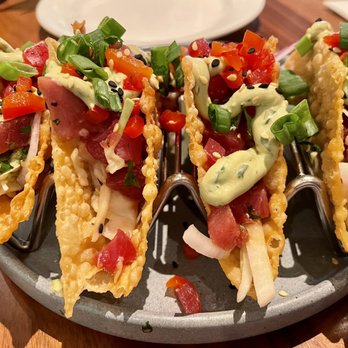 Tommy Bahama - Ahi Tuna Tacos appetizer - Seafood Near Me - Plano, Texas Tommy Bahama - Ahi Tuna Tacos appetizer - Seafood Near Me - Plano, Texas