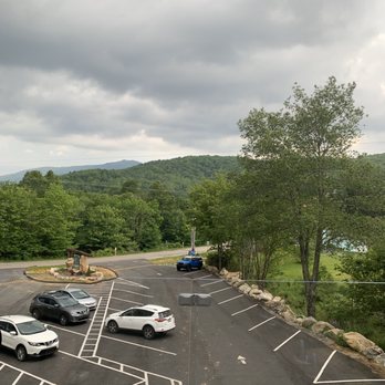 Wilderness Run Alpine Coaster - View of parking lot from deck - Amusement Parks Near Me - Banner Elk, North Carolina Wilderness Run Alpine Coaster - View of parking lot from deck - Amusement Parks Near Me - Banner Elk, North Carolina