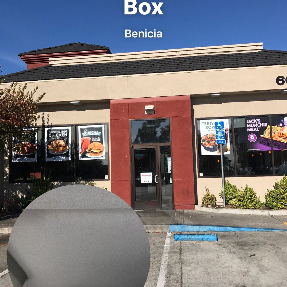 Jack in the Box - Front of building.. plenty of parking and connected to Texaco - Fast Food Near Me - Benicia, California Jack in the Box - Front of building.. plenty of parking and connected to Texaco - Fast Food Near Me - Benicia, California