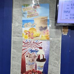 Fosters Freeze - Poster for Hawaiian Hula Freeze, Triple Berry Cheesecake Parfait and Twister.