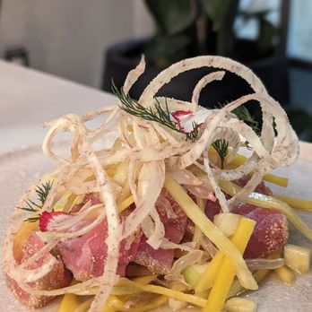 Food by Fanta - Mango tuna appy - Canadian (New) Near Me - Langley, British Columbia Food by Fanta - Mango tuna appy - Canadian (New) Near Me - Langley, British Columbia