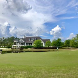 Amelia National Golf & Country Club - view of the clubhouse from the 18th hole