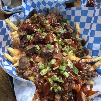 The Deck at Moonshine Flats - Brisket fries - American Near Me - San Diego, California The Deck at Moonshine Flats - Brisket fries - American Near Me - San Diego, California
