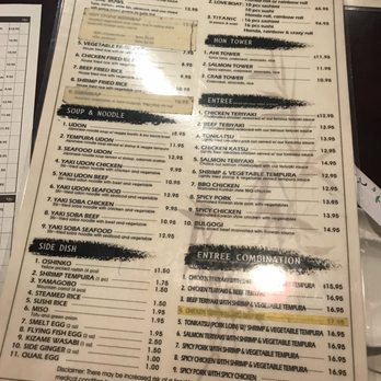 Hon Sushi - Menu - Sushi Bars Near Me - Carrollton, Texas
