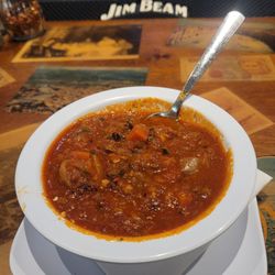 Stefano's - Sausage soup as an appetizer. Delicious!