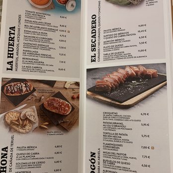 Cañas y Tapas - Menu - Tapas Bars Near Me - Madrid, M