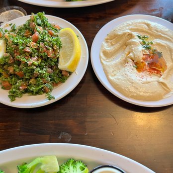 Poulet Du Jour - Tabouleh Salad and Hummus - Greek Near Me - Hermosa Beach, California Poulet Du Jour - Tabouleh Salad and Hummus - Greek Near Me - Hermosa Beach, California