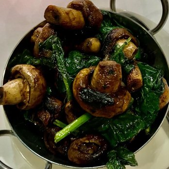 Morton's The Steakhouse - Mushrooms and spinach - Steakhouses Near Me - Boston, Massachusetts Morton's The Steakhouse - Mushrooms and spinach - Steakhouses Near Me - Boston, Massachusetts