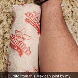 Monster burrito. Literally the size of a grown mans forearm.