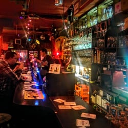 Bierprofessor - View from the far side of the long bar. There are also four or five tables up front