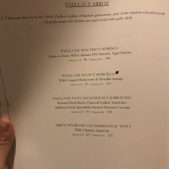 Del Mar - Menu as of 11-12-2017 - Spanish Near Me - Washington, DC, District of Columbia