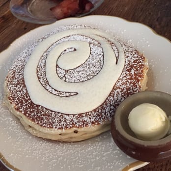 La Note - Creme Fraiche Pancakes . So-so.. Creme on top was very plain. - French Near Me - Berkeley, California
