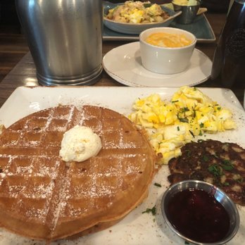 First Watch - Trifecta with chicken sausage and a side of cheese grits - Breakfast & Brunch Near Me - Hoover, Alabama First Watch - Trifecta with chicken sausage and a side of cheese grits - Breakfast & Brunch Near Me - Hoover, Alabama