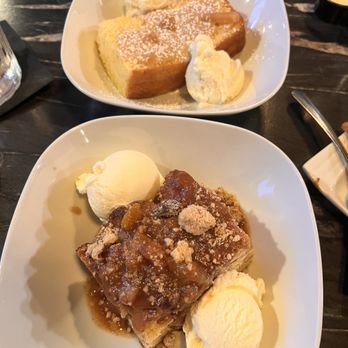 The Camden Social - Caramel Cake & Peach Cobbler Bread Pudding - Cocktail Bars Near Me - Minneapolis, Minnesota