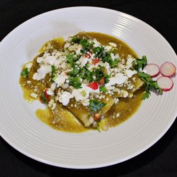 Casa Marilu - Spicy green enchiladas.