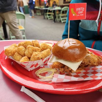 Fritzi Coop - a plate of fried chicken and a sandwich - Chicken Wings Near Me - Los Angeles, California Fritzi Coop - a plate of fried chicken and a sandwich - Chicken Wings Near Me - Los Angeles, California