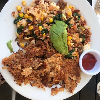 Bea Bea's - Tofu scramble with rice and avocado - Coffee & Tea Near Me - Burbank, California Bea Bea's - Tofu scramble with rice and avocado - Coffee & Tea Near Me - Burbank, California